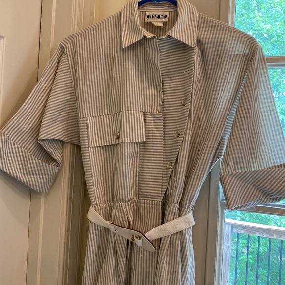 Vintage 80s Shirtwaist Dress - Picture 3 of 6